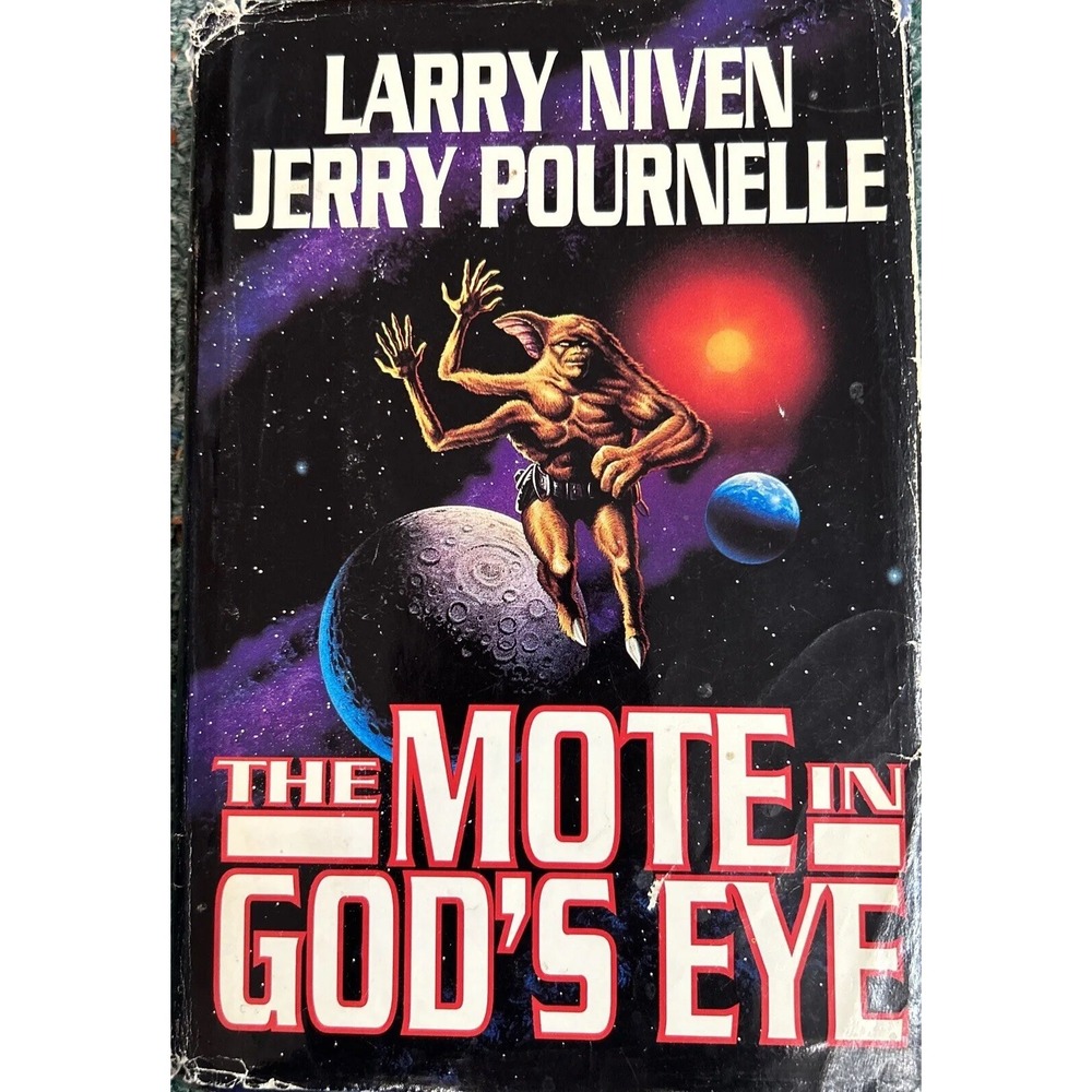 Larry‎ Niven The Mote in God's Eye Paperback OS Black Sci-Fi Space Opera Vintage